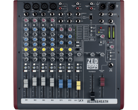 location console de mixage analogique allen et heath