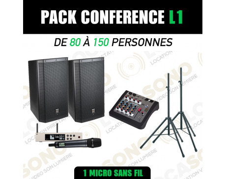 Location pack conférence L1 - 1 micro HF