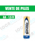 vente 2 Piles 1.5V AA LR6 Alcaline