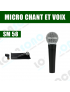 location micro filaire SHURE SM 58 dynamique chant