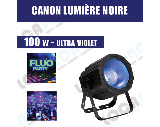 location de lumière noire projecteur type black gun puissant à lampe LED