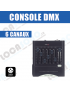 location console DMX 6 voies sur pile ou alimentation