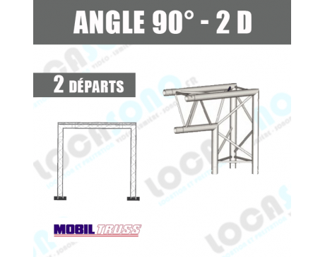 location angle deux direction structure alu