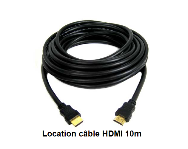 location de câble hdmi pro en complément d