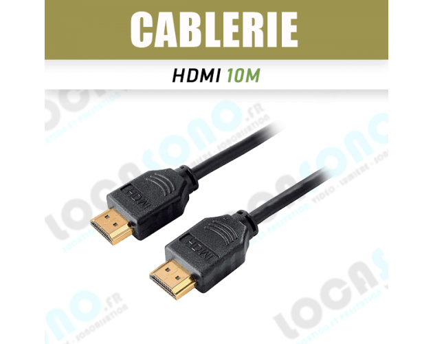 location de câble hdmi pro en complément d'un vidéoprojecteur ou d'un écran