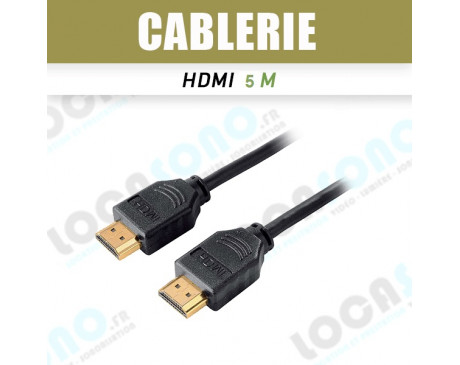 location câble HDMI 5m de longueur