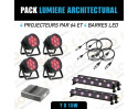 location pack lumière led pour éclairage façade