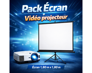 location pack écran + vidéoprojecteur