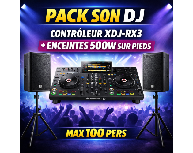 location xdj rx3 + enceintes sono