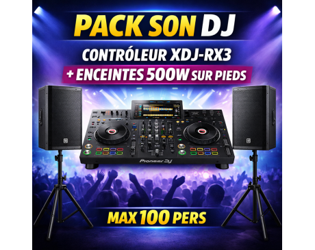 location xdj rx3 + enceintes sono