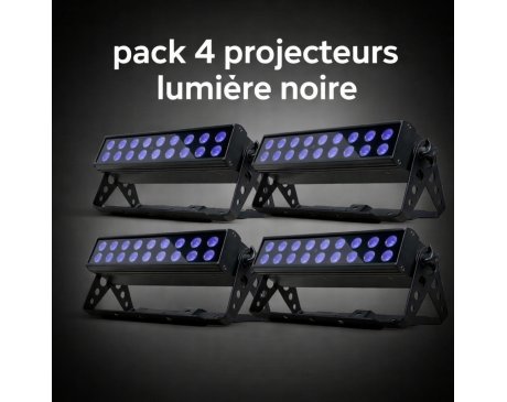 location pack 4 lumières noire