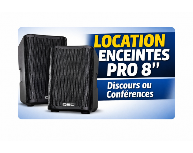 location qsc cp8 paire d'enceinte