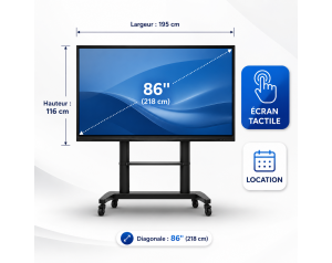 location écran tactile 86"