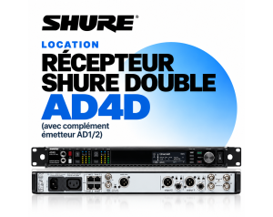 location récepteur shure ad4d