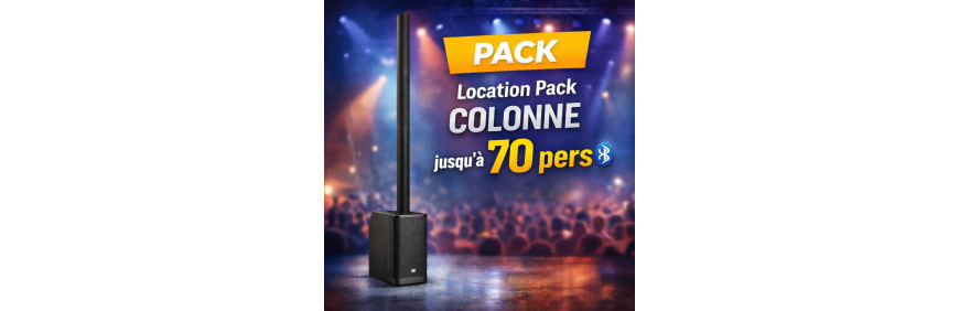 location de sonorisation en colonne amplifiée